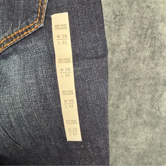 NWT Shyanne Women’s Dark Blue Mid-Rise Trouser Jeans 28 x 32 - Picture 10 of 15